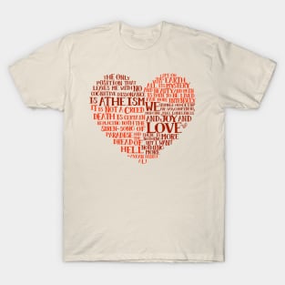 Ayaan Hirsi Ali quote-heart by Tai's Tees T-Shirt